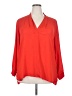 Vince Camuto 100% Polyester Red 3/4 Sleeve Blouse Size 2X - photo 1