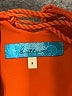 Buttons 100% Polyester Graphic Orange Casual Dress Size S - photo 7