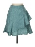 Originality 100% Polyester Paisley Teal Casual Skirt Size XS - photo 1