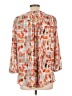 Not Your Daughter's Jeans 100% Polyester Orange 3/4 Sleeve Blouse Size L - photo 2
