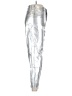 Express Metallic Silver Jeggings Size 6 - photo 4