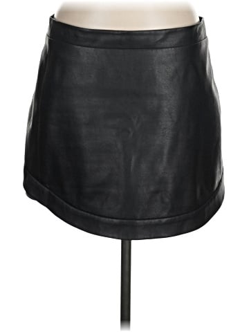 BCBGMAXAZRIA Faux Leather Skirt (view 1)