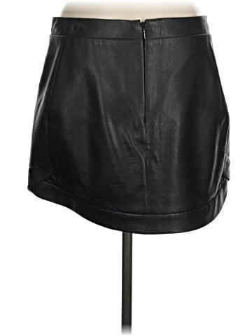 BCBGMAXAZRIA Faux Leather Skirt (view 2)