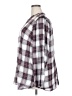 Ann Taylor LOFT 100% Lyocell Plaid Silver Long Sleeve Blouse Size 20 - photo 5