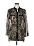 SW3 Bespoke Metallic Black 3/4 Sleeve Blouse Size M - photo 1