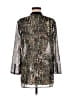 SW3 Bespoke Metallic Black 3/4 Sleeve Blouse Size M - photo 2