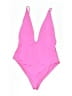 Unbranded Solid Pink One Piece Swimsuit Size M (estimated) - photo 1