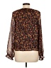 FRYE Brown Long Sleeve Blouse Size L - photo 2
