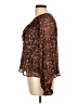 FRYE Brown Long Sleeve Blouse Size L - photo 5