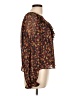 FRYE Brown Long Sleeve Blouse Size L - photo 4