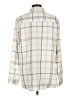 Jachs Girlfriend Plaid Ivory Long Sleeve Button-Down Shirt Size L - photo 2