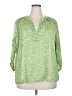 Vince Camuto 100% Polyester Green 3/4 Sleeve Blouse Size 2X - photo 1
