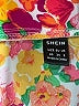 Shein 100% Polyester Floral Orange Short Sleeve Blouse Size 2 - photo 7