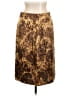 J.Crew Animal Print Brown Silk Skirt Size 10 - photo 1