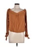 Essue 100% Rayon Brown Long Sleeve Blouse Size M - photo 1