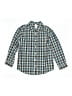 Gymboree 100% Cotton Plaid Blue Long Sleeve Button-Down Shirt Size Medium (7/8) - photo 1