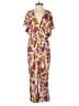 Corey Lynn Calter 100% Viscose Paisley Red Jumpsuit Size XS - photo 1