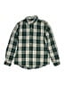 Nordstrom Plaid Green Long Sleeve Button-Down Shirt Size 8 - 10 - photo 1