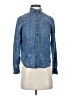 MTWTFSS Weekday 100% Lyocell Tweed Blue Long Sleeve Button-Down Shirt Size XS - photo 1