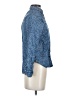 MTWTFSS Weekday 100% Lyocell Tweed Blue Long Sleeve Button-Down Shirt Size XS - photo 4