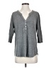Nation Ltd. By Jen Menchaca Gray Long Sleeve Henley Size S - photo 1
