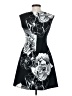 Vince Camuto Graphic Black Cocktail Dress Size 0 (petite) - photo 2