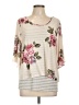 Assorted Brands Ivory 3/4 Sleeve Top Size L (petite) - photo 1