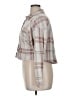 Altar'd State Plaid Gray Long Sleeve Blouse Size XL - photo 5