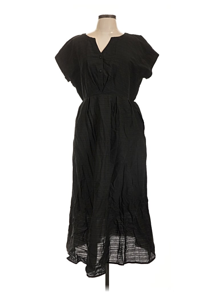 Ecowish Casual Dress In Black