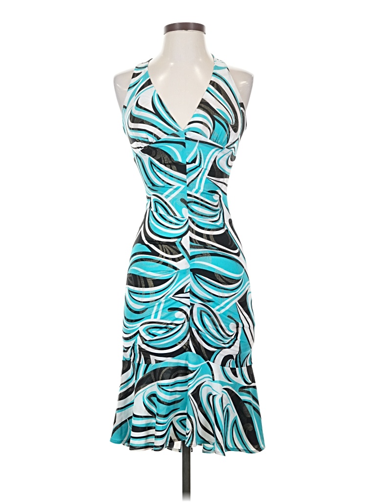 Pre-owned Caché Cocktail Dress In Blue