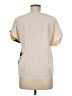 Unbranded Color Block Ivory Short Sleeve Blouse Size M - photo 2