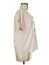 Unbranded Color Block Ivory Short Sleeve Blouse Size M - photo 4