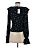 WeWoreWhat Black Long Sleeve Blouse Size XS - photo 2