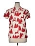 Unbranded Red Short Sleeve Blouse Size XL - photo 1