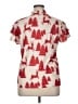 Unbranded Red Short Sleeve Blouse Size XL - photo 2