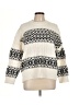Ann Taylor LOFT Print Ivory Pullover Sweater Size L - photo 1