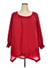 Unbranded 100% Polyester Red 3/4 Sleeve Blouse Size 2X - photo 1