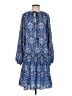 Nicole Miller Studio Paisley Blue Casual Dress Size 4 - photo 1