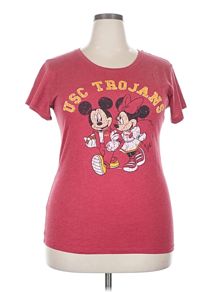 Pre-owned Disney Short Sleeve T-shirt In Red