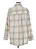 American Eagle Outfitters Plaid Tan Long Sleeve Button-Down Shirt Size M - photo 2