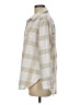 American Eagle Outfitters Plaid Tan Long Sleeve Button-Down Shirt Size M - photo 5