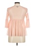 Belle+Sky 100% Polyester Pink 3/4 Sleeve Top Size 8 - photo 2