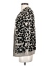August Silk Animal Print Gray Cardigan Size S - photo 5