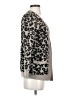 August Silk Animal Print Gray Cardigan Size S - photo 4