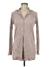 Renee C. Solid Tan Long Sleeve Blouse Size M - photo 1