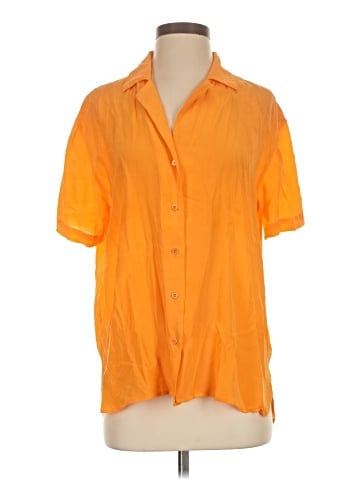 Babaton Short Sleeve Silk Top (view 1)