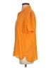 Babaton 100% Silk Orange Short Sleeve Silk Top Size S - photo 5