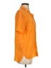 Babaton 100% Silk Orange Short Sleeve Silk Top Size S - photo 4