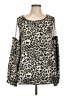 Kori America 100% Polyester Silver Long Sleeve Blouse Size L - photo 1