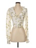 Divine Heritage 100% Viscose Ivory Long Sleeve Blouse Size S - photo 1